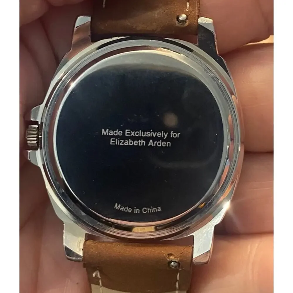 Women's 30mm Gun Metal Tone by Hugo Watch, Crystal Accents